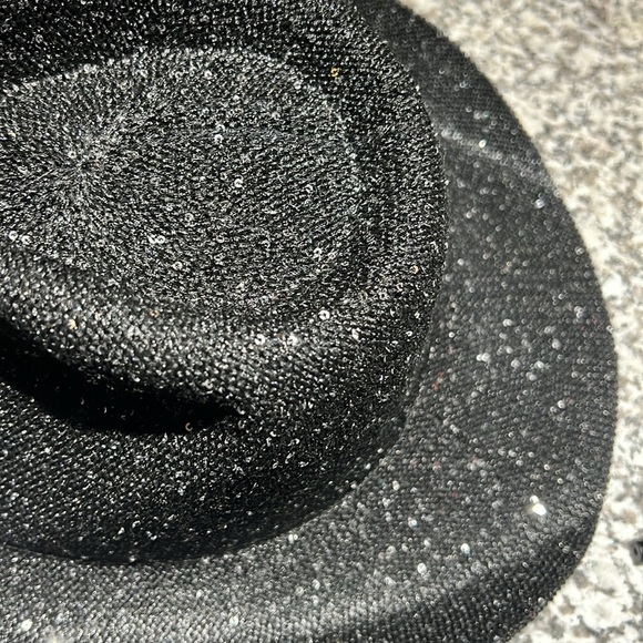 Black Rhinestone Band Cowgirl glitter Hat - Picture 3 of 6